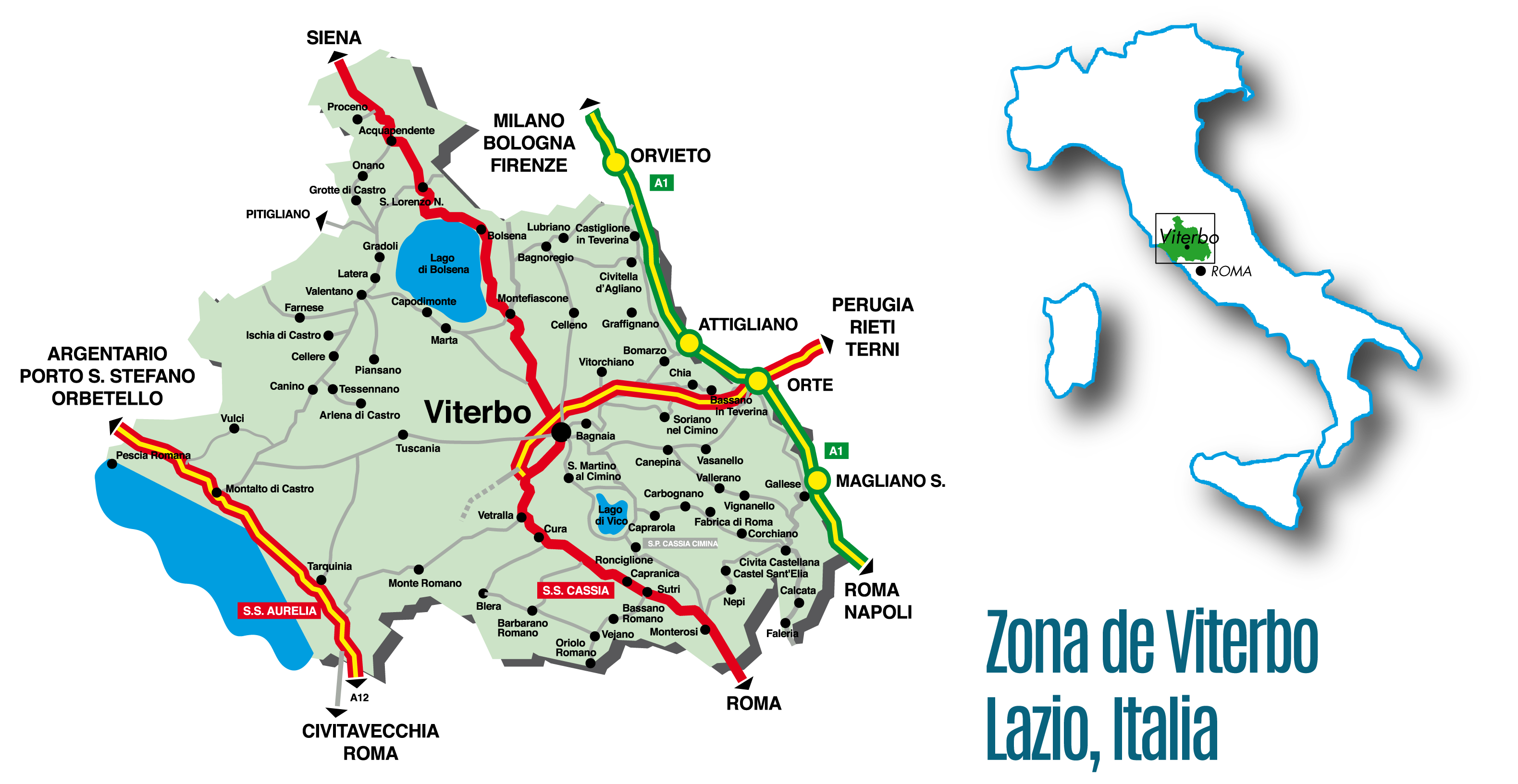 Cartina Viterbo Cartina